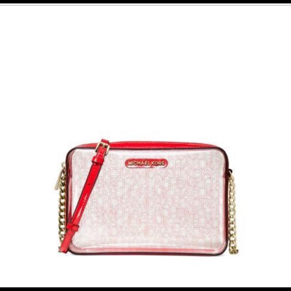 MICHAEL Michael Kors Handbags - MICHAEL KORS CLEAR LOGO EAST WEST CROSSBODY